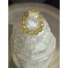 ANILLO CALCITA AMARILLA FACETADO GOMA AJUSTABLE