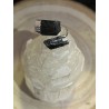 ANILLO TURMALINA BRUTO AJUSTABLE EN BAÑO DE PLATA
