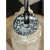COLGANTE OBSIDIANA NEVADA PULIDO EN FORMA DE DONUT