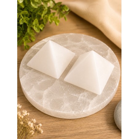 Pirámide de Ónix Blanco (3 cm)
