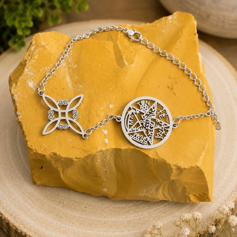 Pulsera Doble Protección de Acero Inoxidable