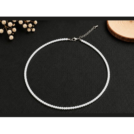 Gargantilla de piedra luna de 2 mm