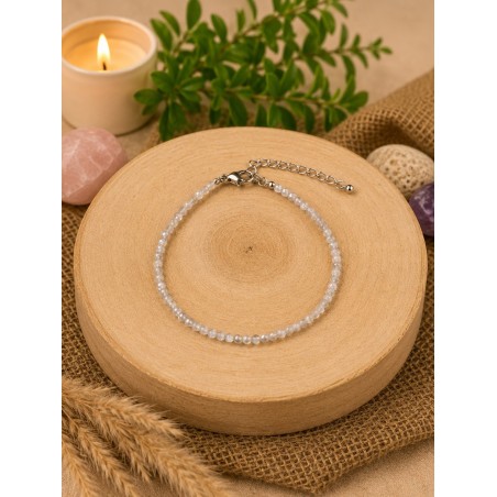 Pulsera de labradorita de 2 mm