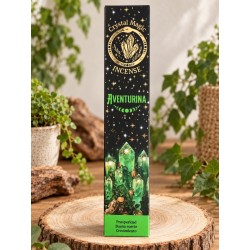 Incienso de minerales ritualizados aventurina verde