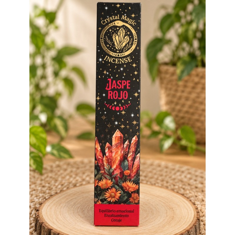Incienso de minerales ritualizados jaspe rojo