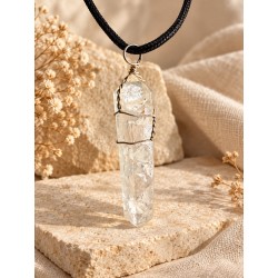 Colgante de orgonita con cuarzo transparente