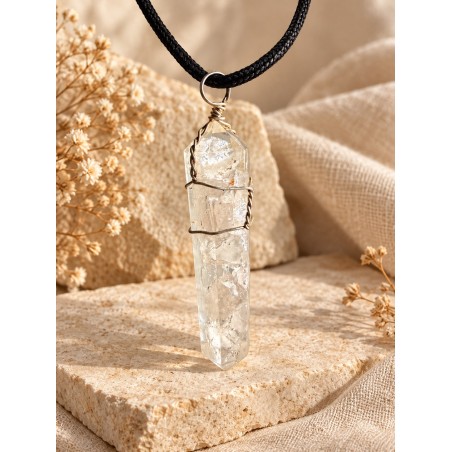 Colgante de orgonita con cuarzo transparente