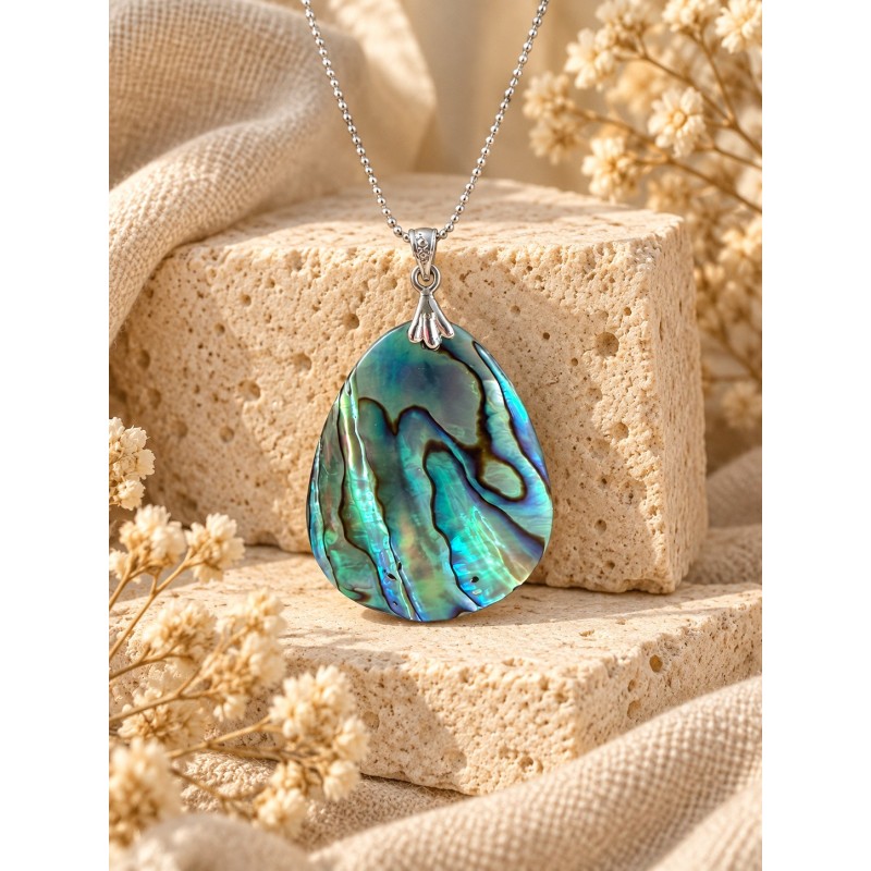 Colgante de abalone con plata de ley 925