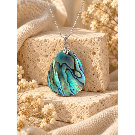 Colgante de abalone con plata de ley 925