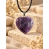 COLGANTE CORAZÓN DE AMATISTA CHEVRON