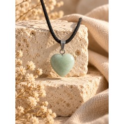 COLGANTE CORAZÓN DE AVENTURINA VERDE