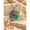 Colgante de abalone con plata de ley 925