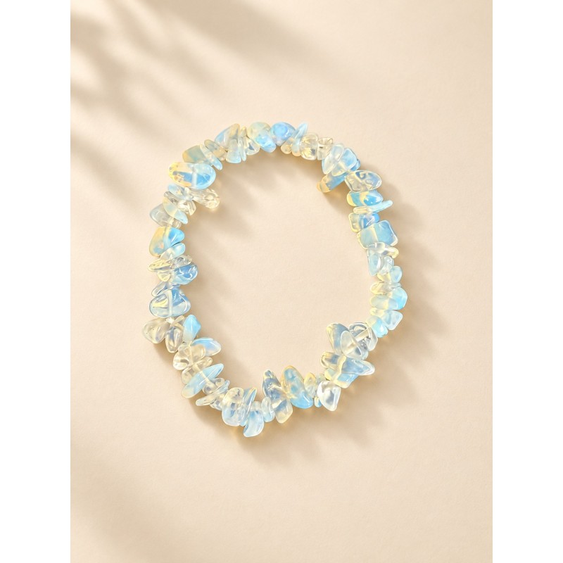 Pulsera chips de opalita elástica