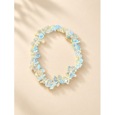 Pulsera chips de opalita elástica