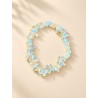 Pulsera chips de opalita elástica