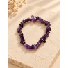 Pulsera chips de amatista elástica